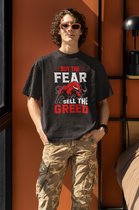 Crypto Buy the Fear T-Shirt Maat L - Cryptocurrency Trading Forex BTC Bitcoin ETH Ethereum XRP Cardano