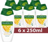 6x Palmolive Douchegel - Honing & Melk 250 ml