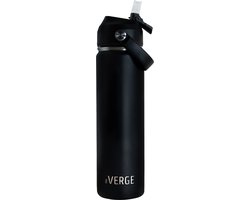 The Verge – RVS thermosfles 650 ml – dubbelwandig – zwart