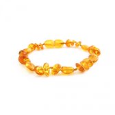 Wild Sun Amber Bracelet Bébé / Tout-petit - Bracelet de cheville en ambre - Ambre de la Baltique - Soulagement de la douleur pour la dentition - 14 cm - Mix - Miel