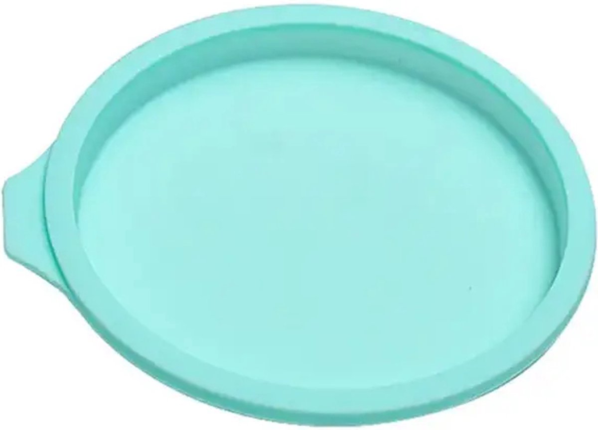 Premium Mint Siliconen Boterkoekvorm - Diameter van 15CM - quichevorm - brownie bakvorm - bakvorm - bakvormen siliconen - Gemakkelijk Bakken in Stijl -