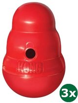 Kong snack dispenser wobbler rood 3x Large 19x13x13 cm