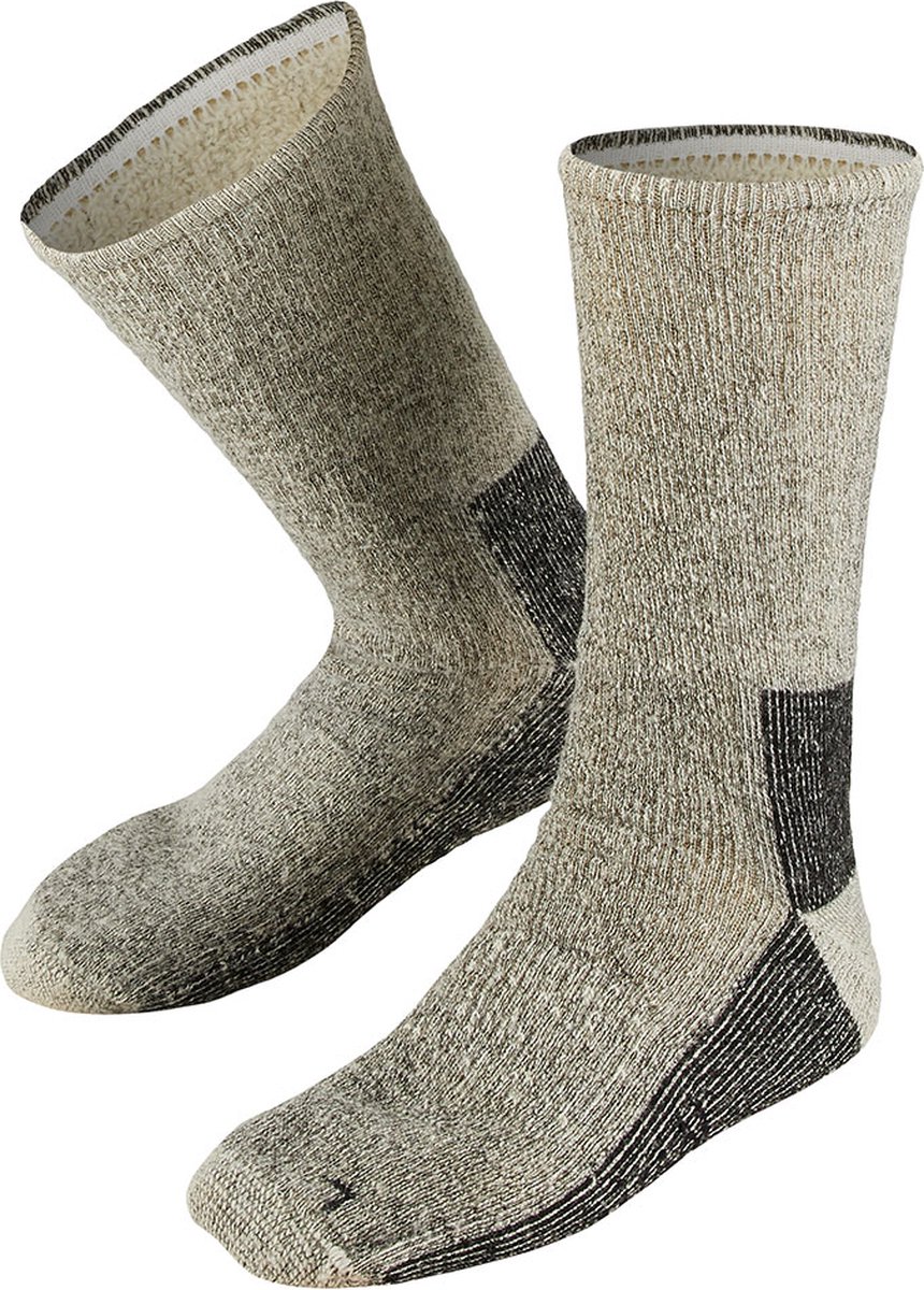 Xtreme Warme Wandelsokken – Merino Wol 39/42 1-Paar Badstof voering Wandelsokken winter Grijs