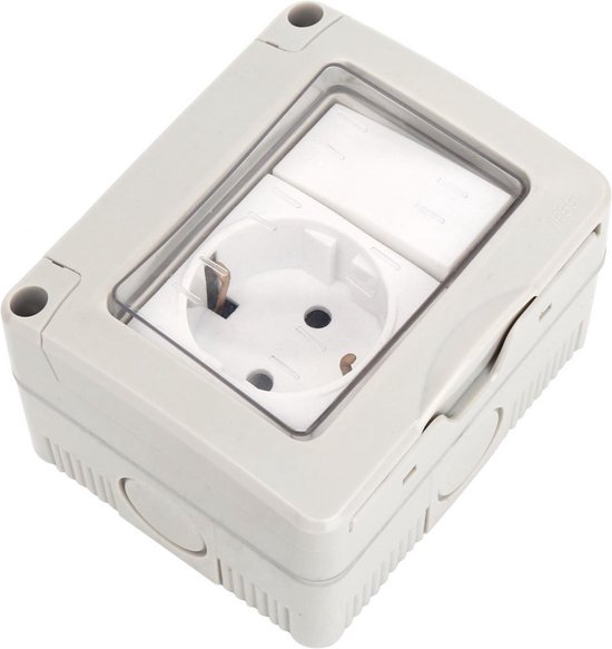 Opbouw stopcontact/schakelaar - Soort: Opbouw Spanning: 230 V Type: 1-voudig, waterdicht Extra: 2x Schakelaar, wartel M20 Merk: Peha Opbouw stopcontact/schakelaar - Soort: Opbouw Spanning: 230 V Type: 1-voudig, waterdicht Extra: 2x Schakelaar, wartel M20 Merk: Peha