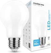 Modee Lighting - OP=OP LED Filament lamp - E27 A60 6W - 4000K helder wit licht - Melkglas