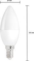 Spectrum - Voordeelpak 10 stuks - E14 LED kaarslamp - 1W vervangt 10W - 3000K Warm wit licht