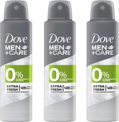 Dove Deo Spray Men - Care Extra Fresh 0% - 3 x 150 ml