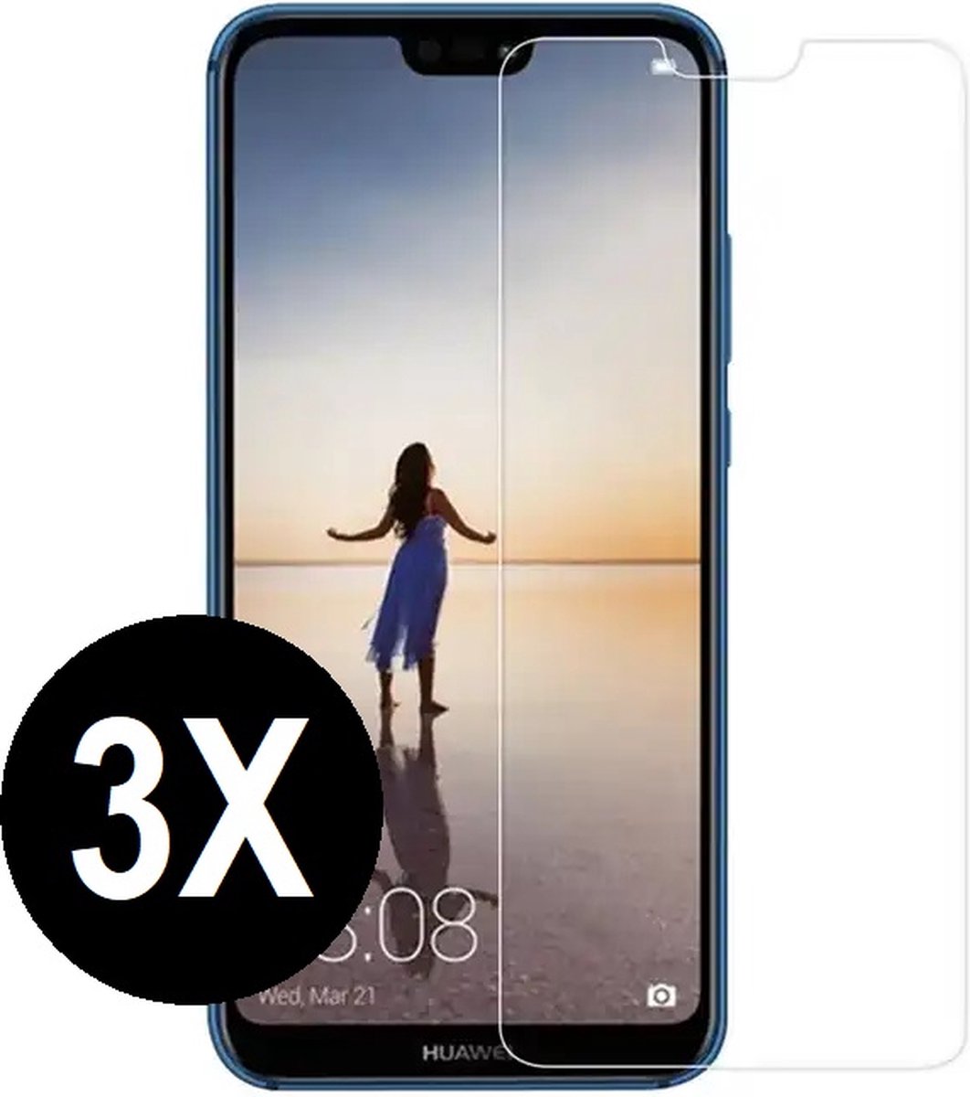 Screenprotector geschikt voor Huawei Mate 30 - Beschermglas - Screen protector geschikt voor Mate 30 - glasplaatje - 3 stuks