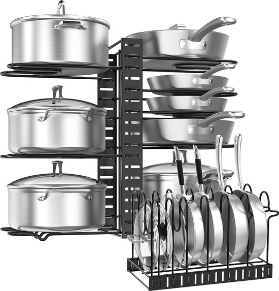 Pannenrek, support de couvercle de casserole amovible et réglable