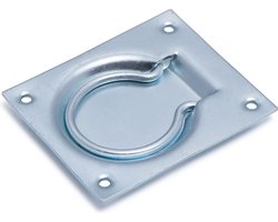 Dulimex luikring verzinkt - 75x90mm