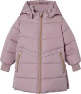 name it NMFMUSIC LONG PUFFER JACKET TB Meisjes Jas - Keepsake Lilac - Maat 104