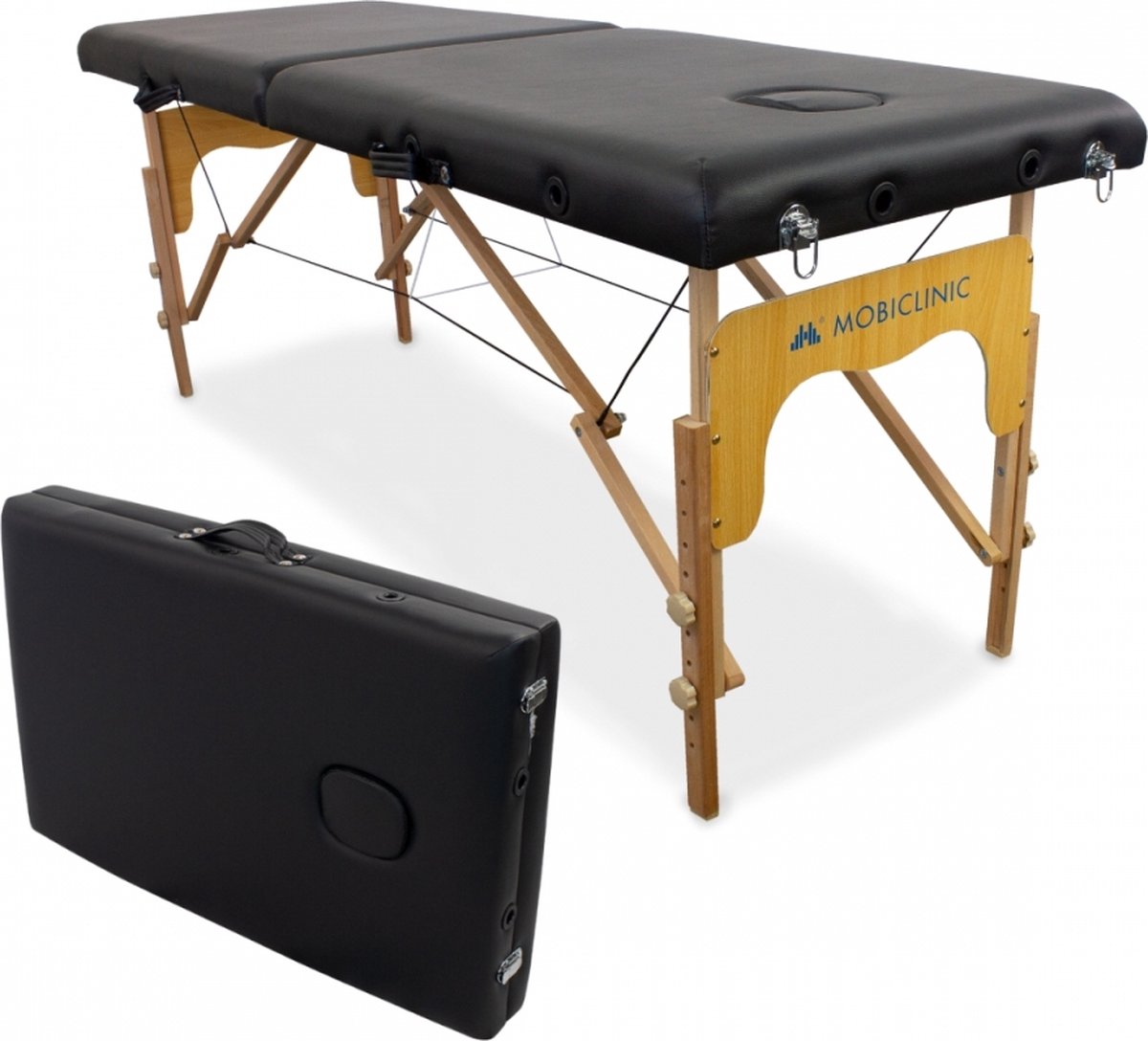 Goedkoopste Mobiclinic CM-01 Basic - Massagetafel - Draagbaar - Inklapbaar - 180x60 cm - In hoogte verstelbaar - Gezichtsuitsparing - Max. tot 150 kg - Behandelbank