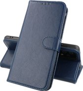 Business Book Case Phone Case - Étui portefeuille - Convient pour iPhone 15 Plus - Bleu marine