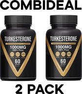 Botanic power Turkesterone - COMBIDEAL - 1000MG - 120 capsules - 100% Puur - Geen extract - Extra sterk - Testosterone Booster - Muscle builder - Supplement - Superfood - Afvallen - Voor mannen en vrouwen - Testosterone Booster - Hoge Dosering 2x