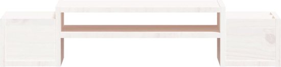 vidaXL Support d'écran 100 x 27,5 x 15 cm Bois de pin massif
