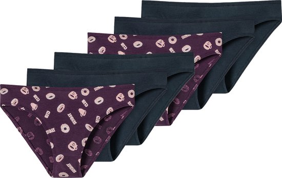 Schiesser Meisjes slip / onderbroek 6 pack 95/5 Organic Cotton