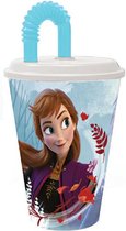 Disney Frozen bioscoop beker met Rietje - 430 ml.