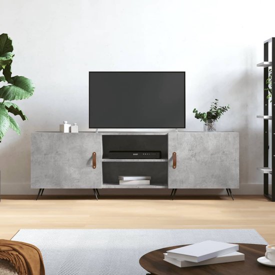 Foto: The living store televisiekast 150 x 30 x 50 cm betongrijs