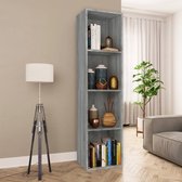 The Living Store Boekenkast - - Grijze Sonoma Eiken - 143x30x36 cm - Duurzaam hout