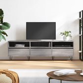The Living Store TV-meubel - naam - TV-meubel - 150x30x44.5 cm - Grijs sonoma eiken