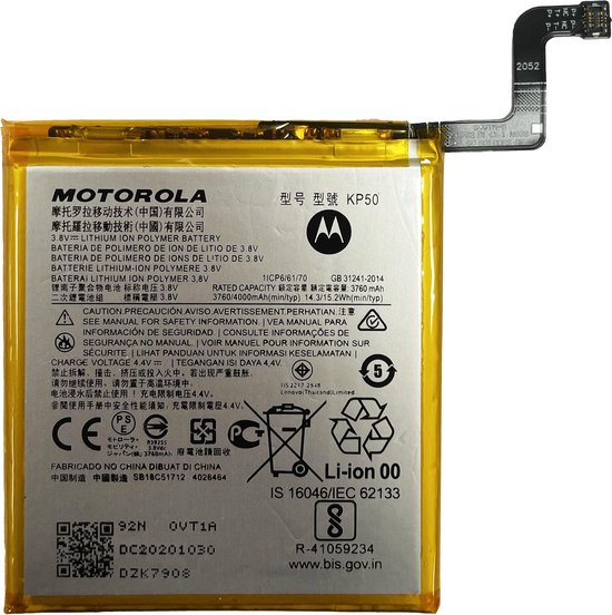 Batterie MF Motorola Moto One Zoom , batterie, batterie KP50 avec outils |  bol