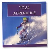 Calendrier mensuel des sports Extreme 2024 - 28x28,5 cm - Calendrier des sports - Calendrier de couverture