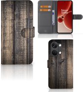 GSM Hoesje OnePlus Nord 3 Leuk Case Cadeau voor Mannen Steigerhout