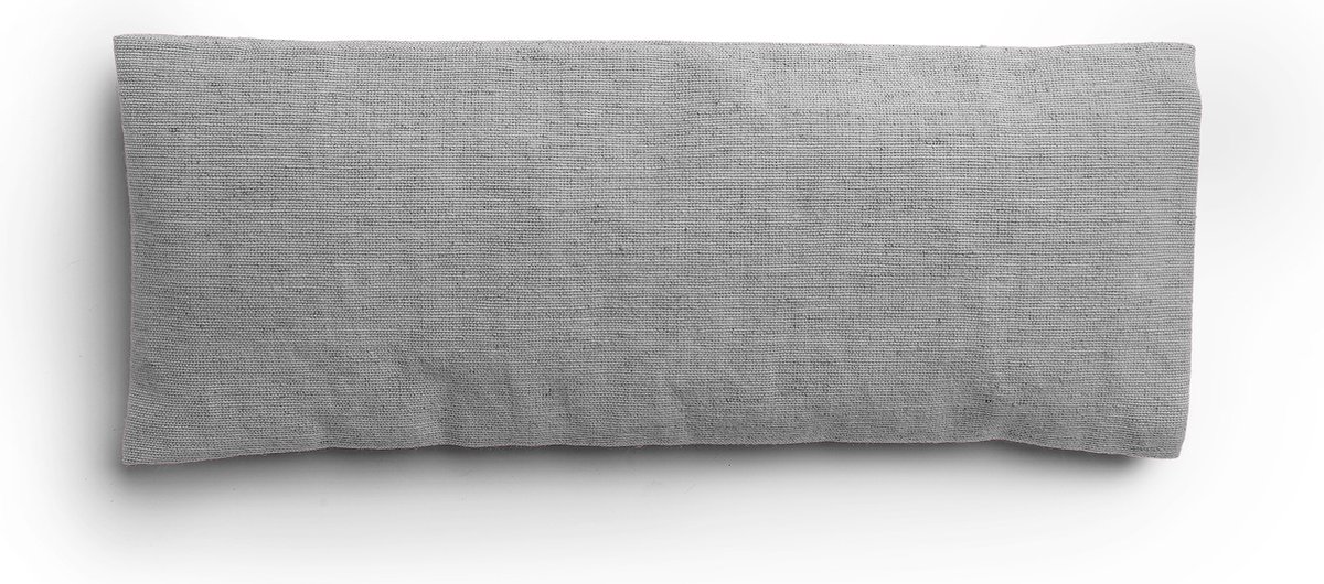 Ontspannend oogkussen grijs | ZONDER LAVENDEL | 100% ecologisch | handgemaakt in NL | vulling 150g biologisch lijnzaad | perfect voor Yoga | Meditatie | Yoga Nidra | Ontspanning | afneembare en wasbare eco linnen hoesje