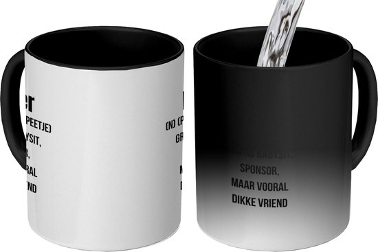 Magic Mok - 275 ML - Koffiebeker geschenk - Mokken - Koffiemok - Koffietassen - Koffietas - Quote - Spreuken - Betekenis - Theemok - Theemokken groot - Thee tas - Wil jij mijn peter zijn - Meter en Peter vragen - Peetoom cadeau - Metekind - Petekind