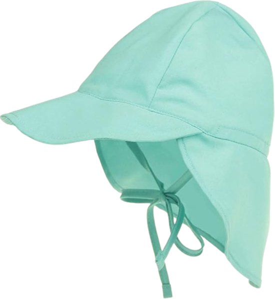 Chapeau de soleil avec rabat à cou - Design floral - Aile UV - Réglable - Séchage rapide - Enfant - 3-18 mois