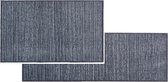 Keukenmat Antislip tapijt voor woonkamer, deurmat, voor binnen keukenloper, keuken, loper, hal, vuilvangmat, wasbaar, set van 2 66 x 110 en 50 x 150 cm Melange