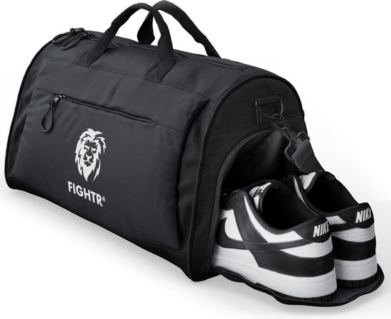 Heldenwerk® Sporttas met schoenenvak en vak voor natte spullen | Trainingstas voor dames en heren | Ideaal als reistas, fitnesstas, trainingstas of sporttas, Donkerblauw, 58 x 31 x 31 cm (Large 50L