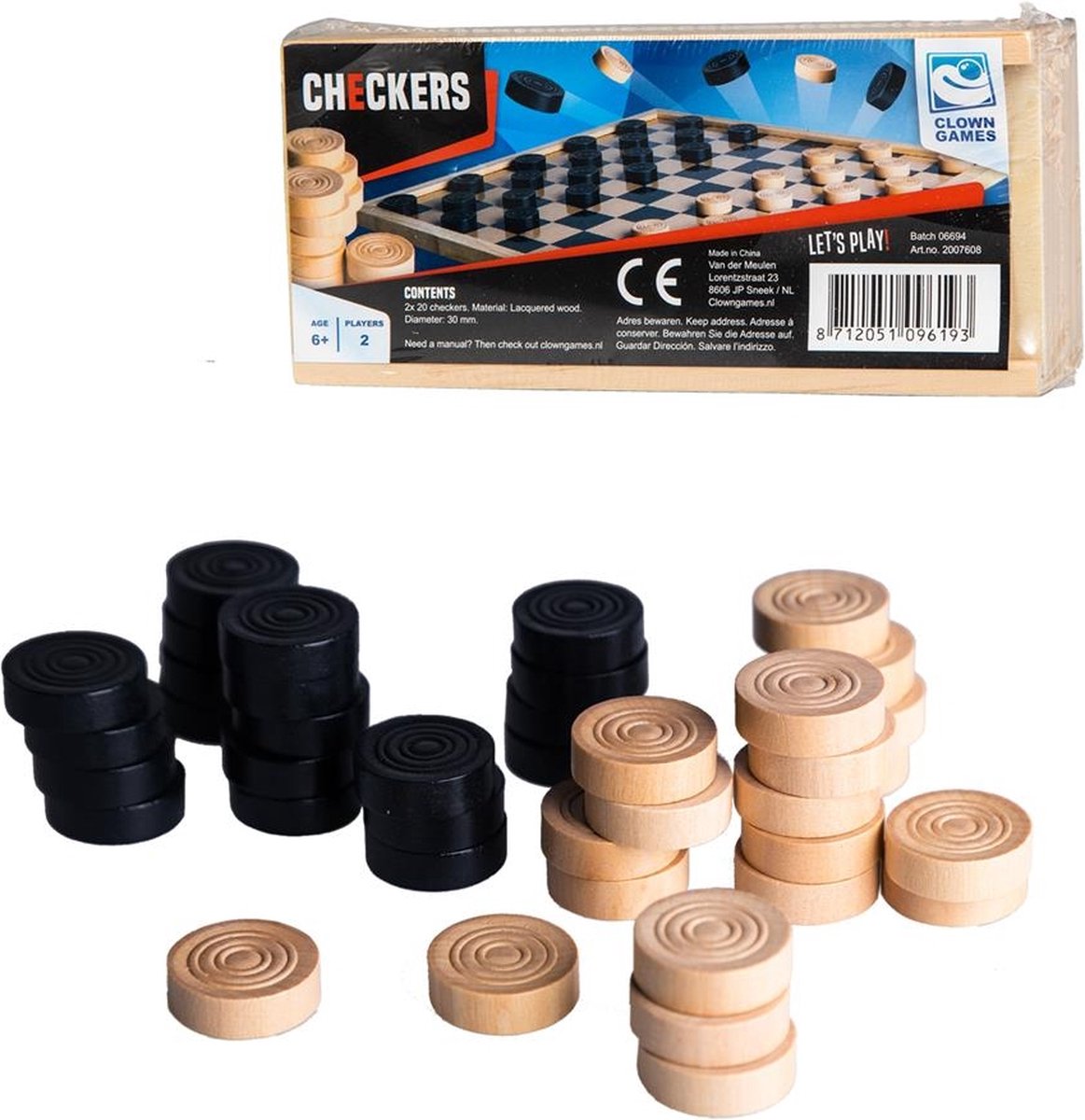 Clown - Damstenen Hout
