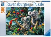 Ravensburger puzzel Koalas in de boom - legpuzzel - 500 stukjes