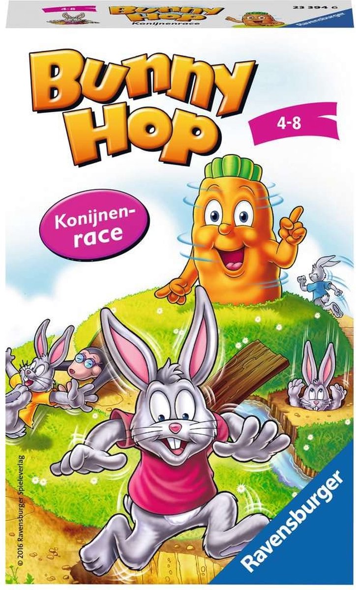 Ravensburger Bunny Hop Konijnenrace - Pocketspel - Ravensburger