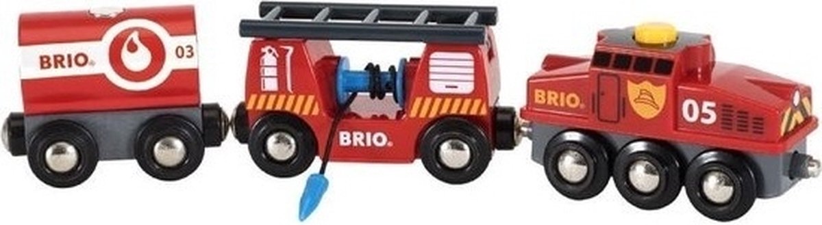 BRIO World Brandweertrein 33844 met loskoppelknop