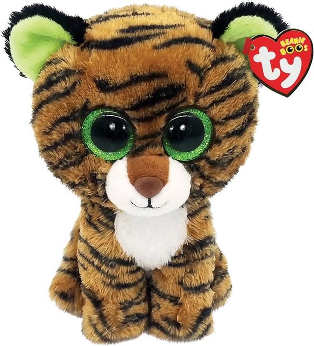 TY Beanie Boos Asia Plush Tiger White 15cm