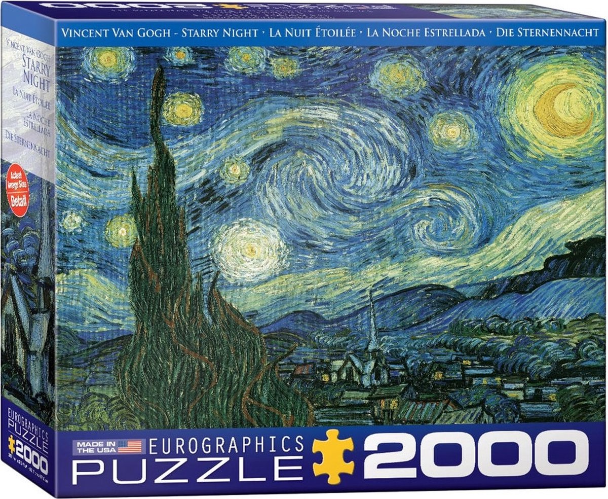 Starry Night - Vincent van Gogh Puzzel (2000 stukjes)