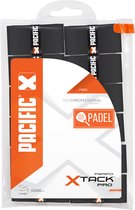 Pacific X Tack Pro Perfo Padel - Padelgrip - Overgrip - 0.55mm – 12 Stuks - Zwart