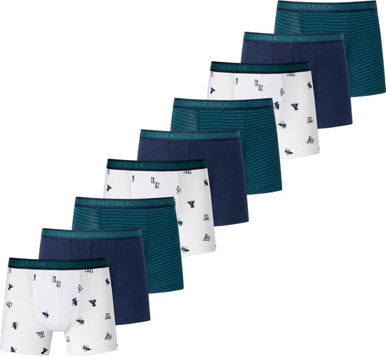 Foto: Schiesser jongens retro short pant 9 pack 95 5 organic cotton