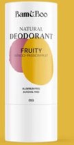 Natuurlijke deodorant - Bam&Boo - Fruity - Mango - Passion fruit - Alcoholvrij, Parabenenvrij, Baking Sodavrij en Aluminiumvrije natuurlijke deodorant - natuurlijk, veganistisch en dierproefvrij