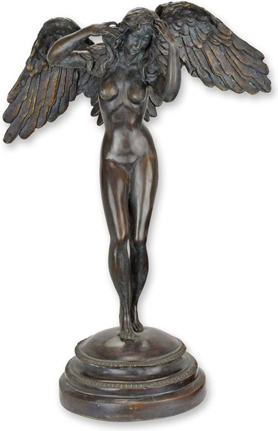 Brons beeld - engel - vrouw - sculptuur - 55 cm hoog