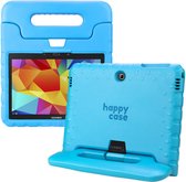 HappyCase Kinder Tablethoes Geschikt voor Samsung Galaxy Tab 4 10.1 | Kindvriendelijke Hoes | Beschemhoes | Kinderhoes | met Handvat en Standaard | Blauw