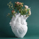 Vase Coeur - Vase - Vase Forme Coeur - Décoratif - Décoration - Vase Fleur - Vase Rose - Pot Fleur Anatomique Witte - Imperméable