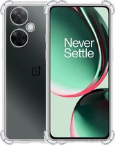 Hoesje - Geschikt voor OnePlus Nord CE 3 Lite - Sterk & Shockproof - Siliconen Shock Case - Hoes Cover - Telefoonhoes - Transparant