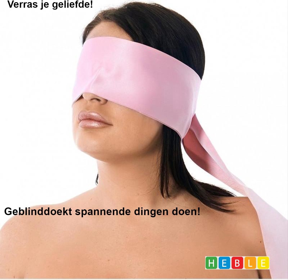 Goedkoopste Bondage Blinddoek - Roze - 150 cm x 10 cm - Nylon - Bdsm - Plagen Stout - van Heble®