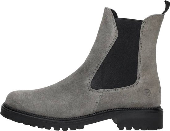 Tamaris Chelsea boots Enkellaarsjes Plat - grijs - Maat 42