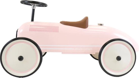 Bandits & Angels voiture porteur en métal Oldtimer rétro rose - 1 an -  fille - rose | bol