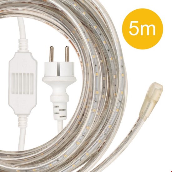 Bailey BAI RoBust LED Rope - 5M - 350lm/m - wit - IP65 incl. AC/DC adapter