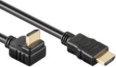Powteq - 1.5 meter - HDMI 2.0 kabel- Haakse stekker - Haaks naar beneden - Gold-plated - Standaard HDMI kabel - 4K @ 60 Hz